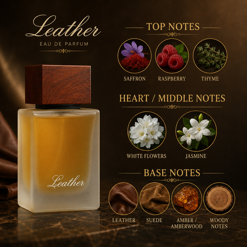 Ahmed Al Maghribi Leather Eau De Parfum For Unisex