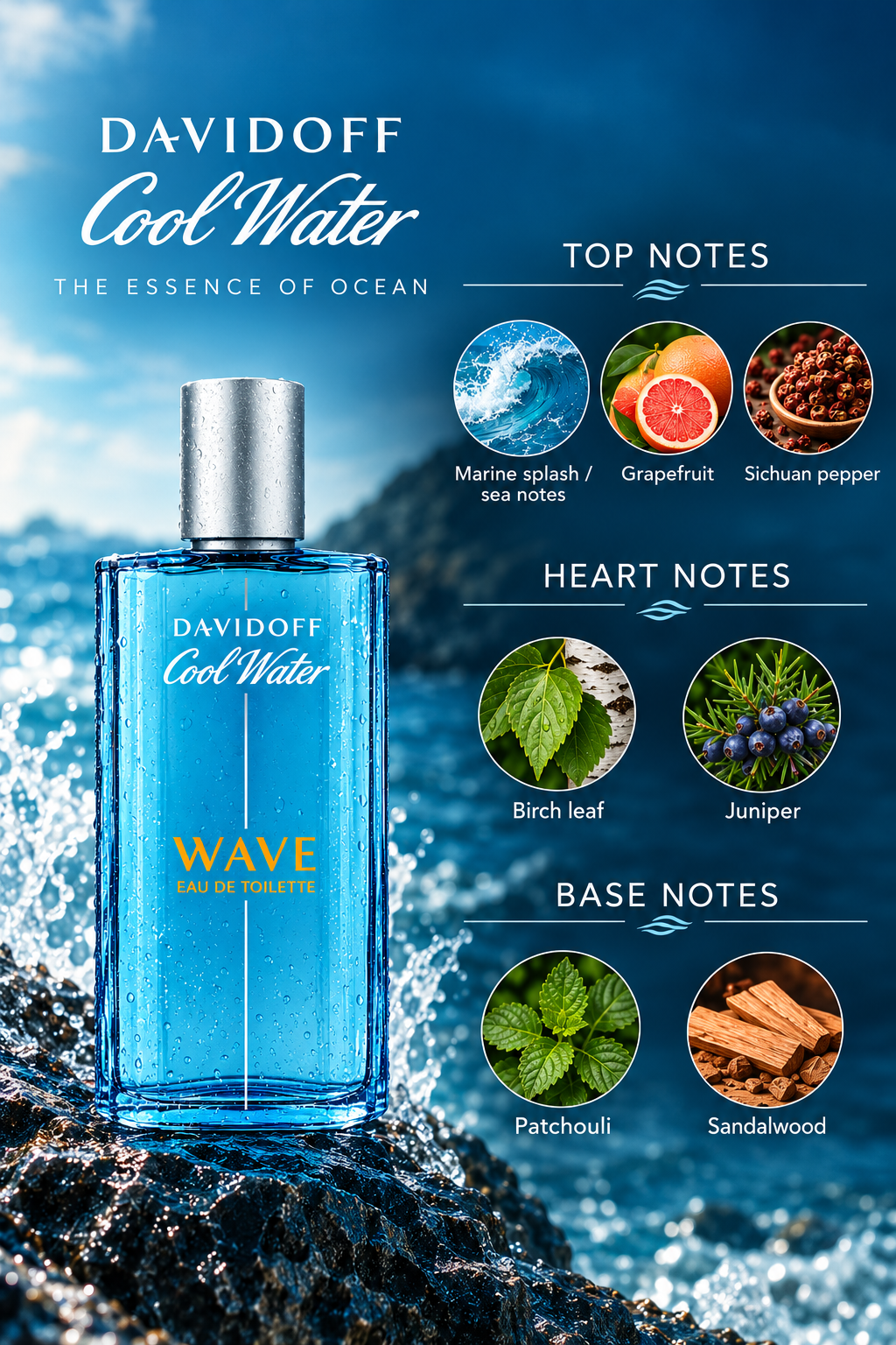 Davidoff Cool Water Wave Eau de Toilette for Men