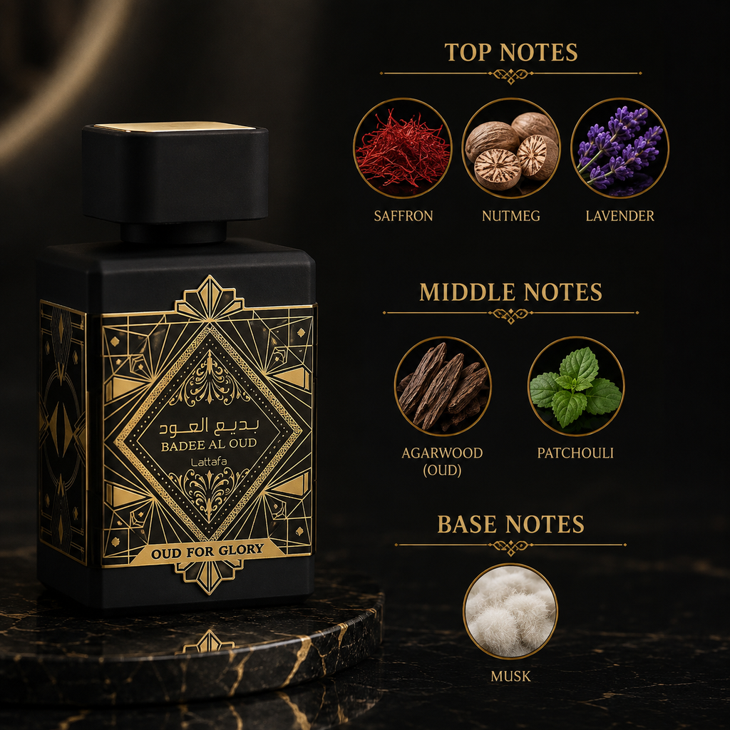 Lattafa Bade’e Al Oud Oud for Glory Eau De Parfum For Unisex