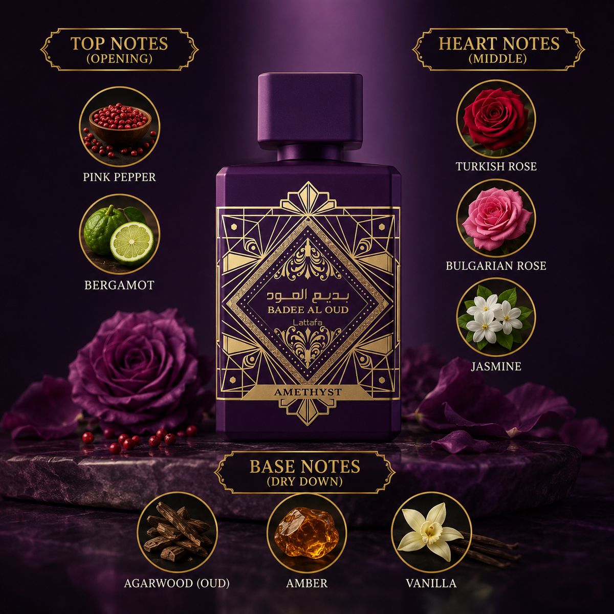 Lattafa Bade’e Al Oud Amethyst For Unisex