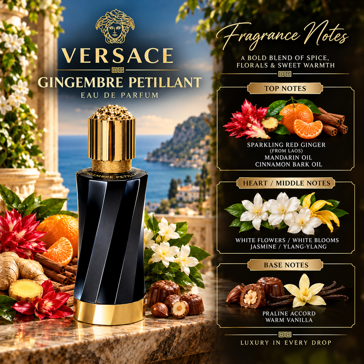 Versace Gingembre Petillant Eau De Parfum For Unisex