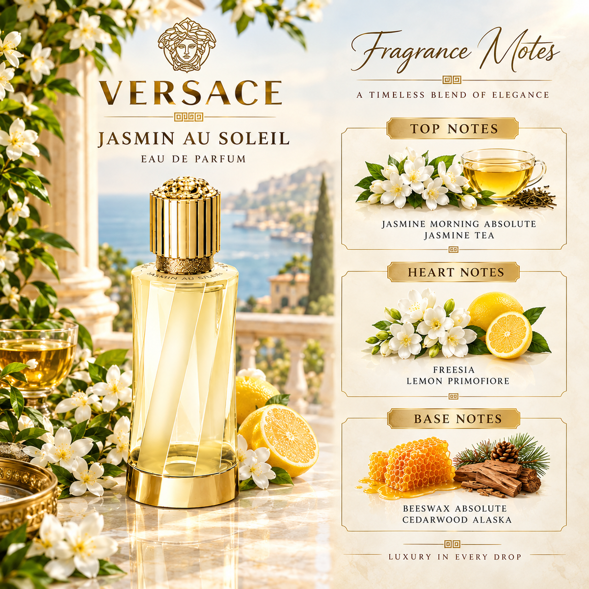 Versace Jasmin au Soleil Eau De Parfum For Unisex