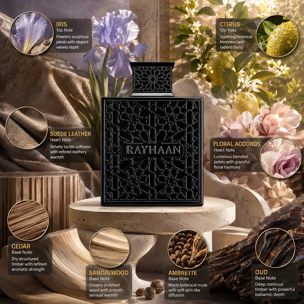 Rayhaan Obsidian Eau de Parfum for Unisex