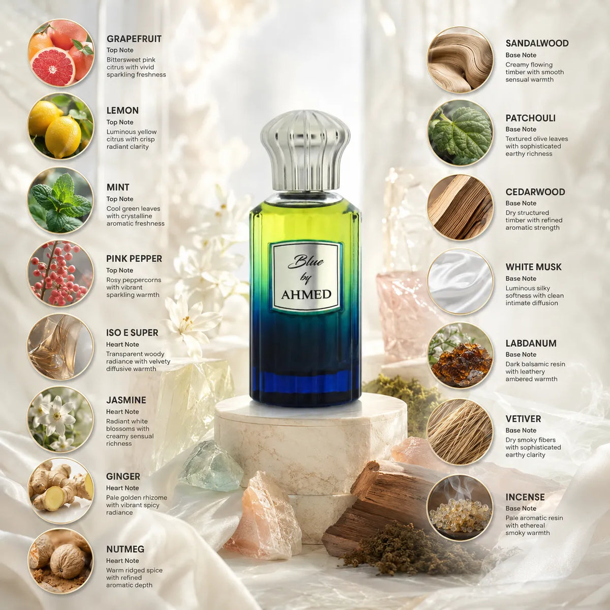 Ahmed Al Maghribi Blu by Ahmed Extrait de Parfum for Unisex