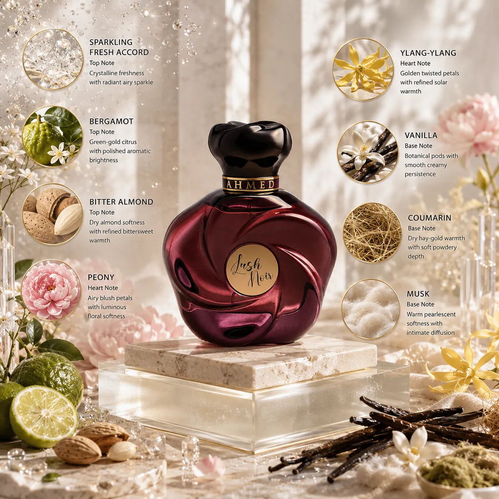 Ahmed Al Maghribi Lush Noir Eau de Parfum for Unisex