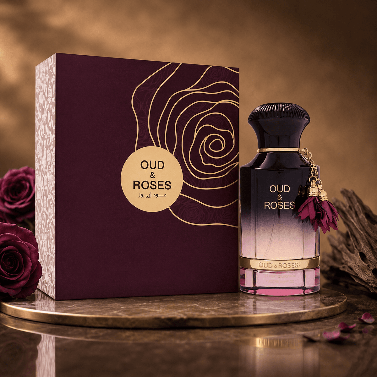 Ahmed Al Maghribi Oud & Roses Extrait de Parfum for Unisex
