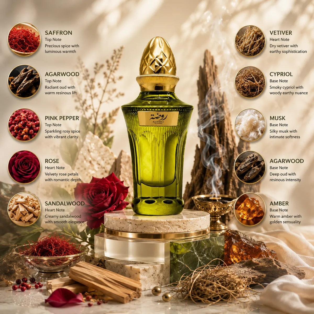 Ahmed Al Maghribi Rawdha Eau de Parfum for Unisex