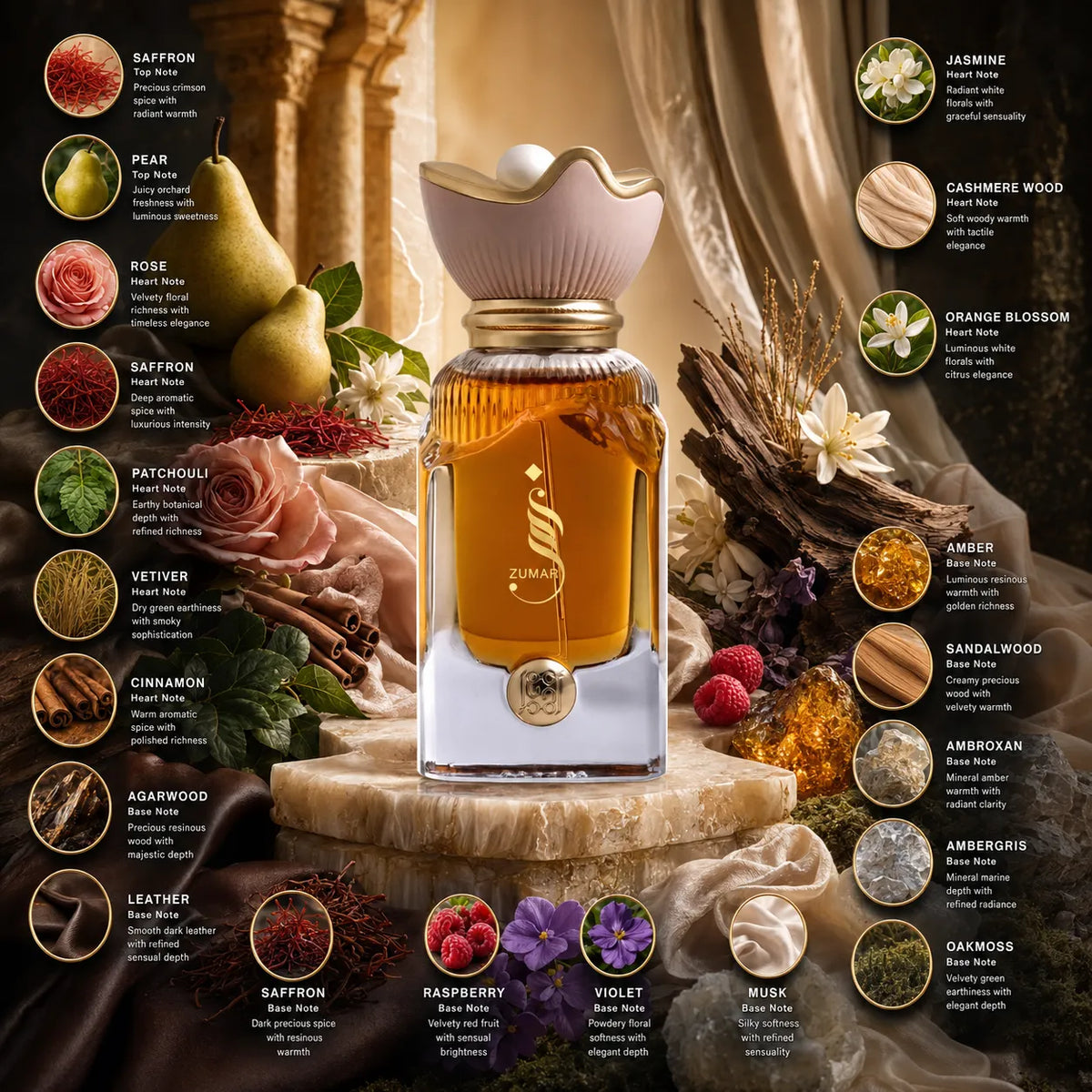 Ahmed Al Maghribi Zumar Extrait de Parfum for Men