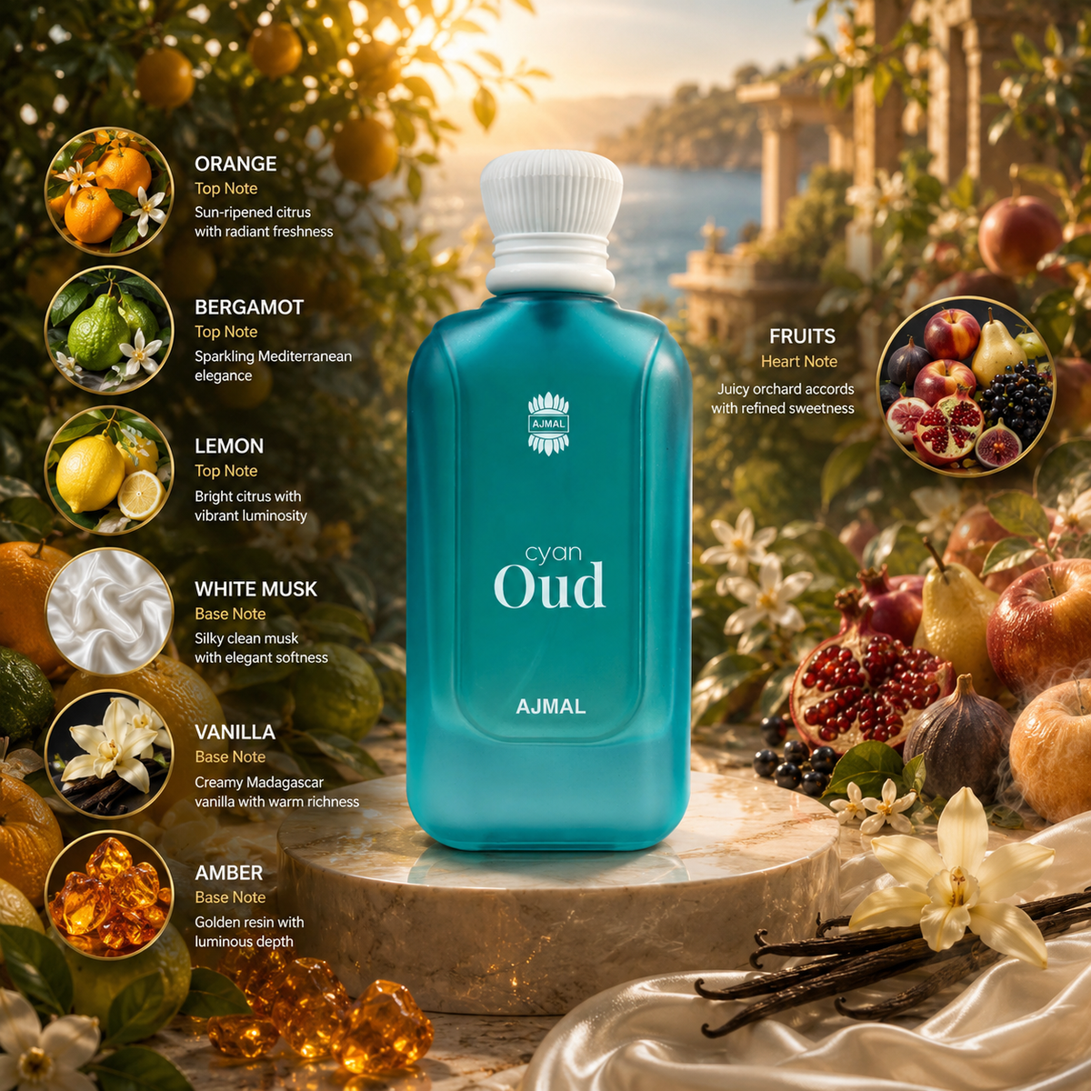 Ajmal Cyan Oud Eau de Parfum for Unisex