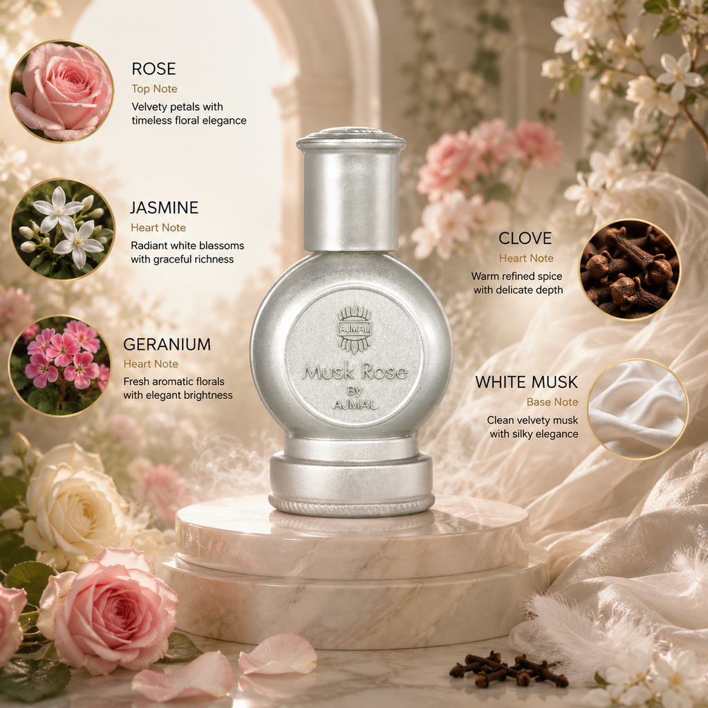 Ajmal Musk Rose Attar