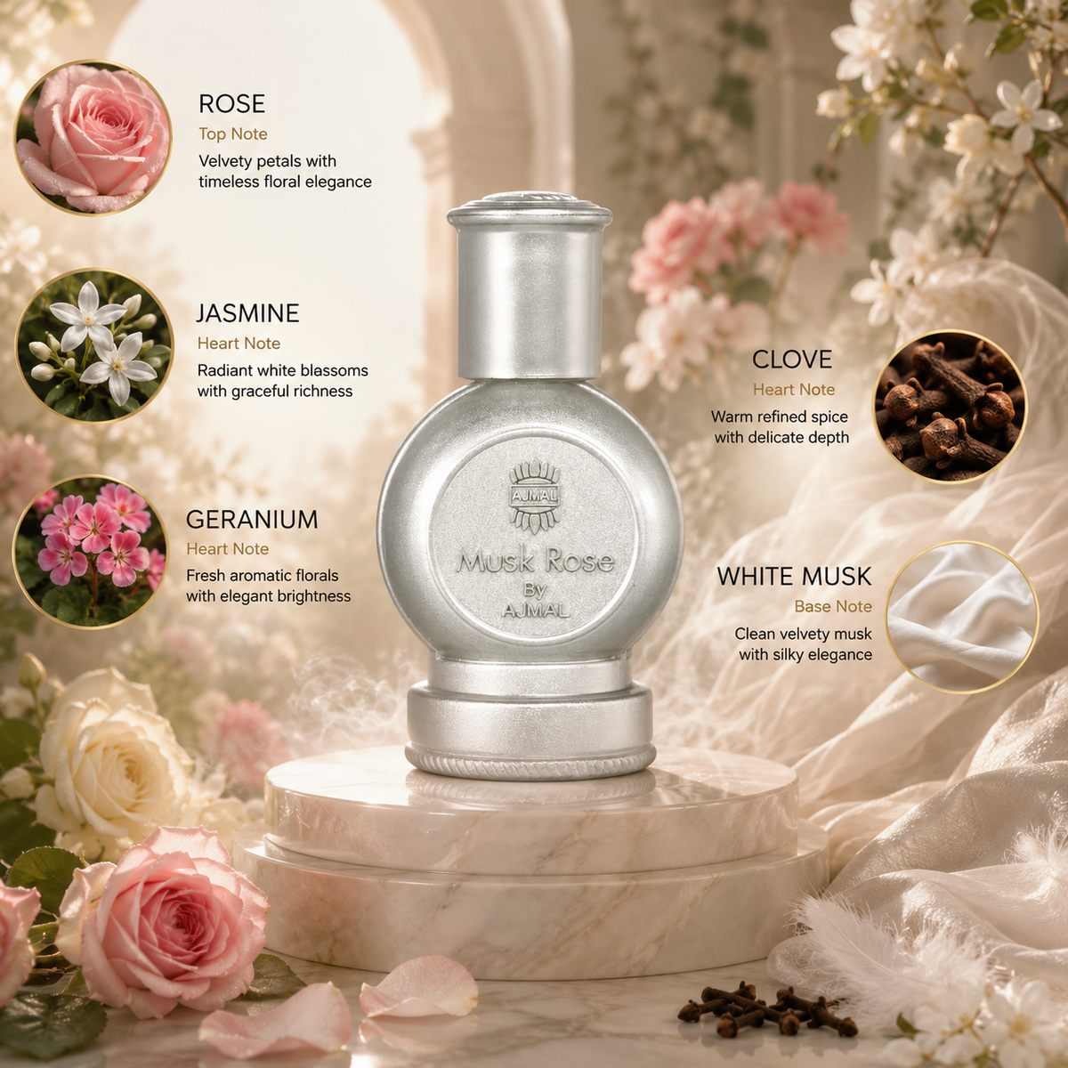 Ajmal Musk Rose Attar