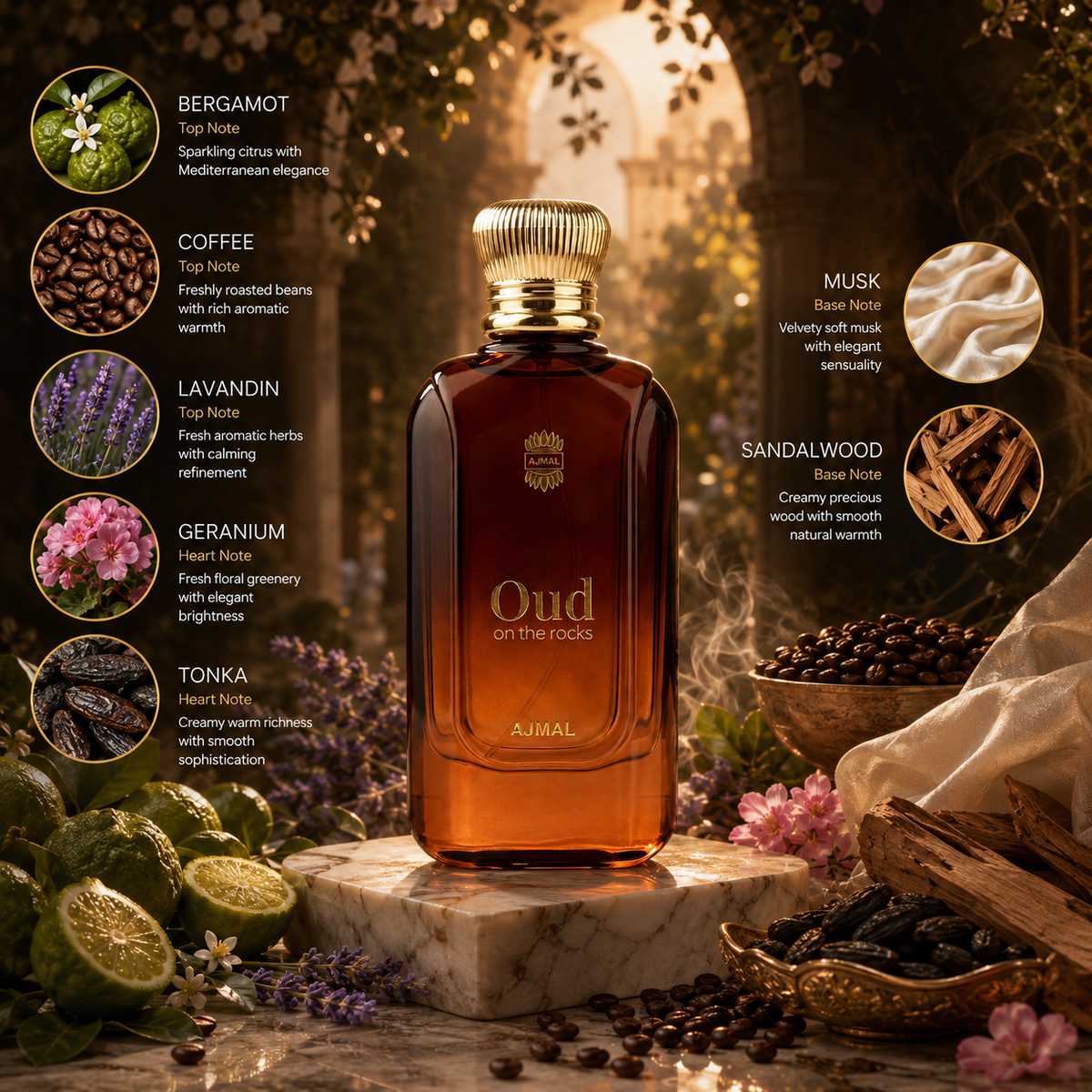 Ajmal Oud on the Rocks Eau de Parfum for Unisex
