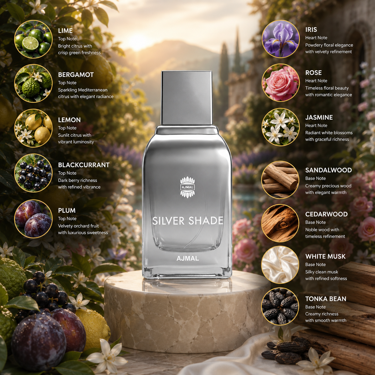 Ajmal Silver Shade Eau de Parfum for Men