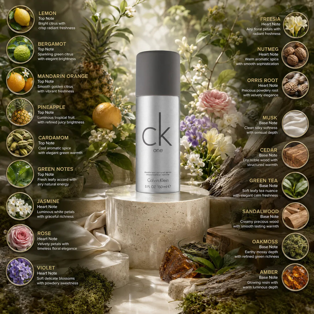 Calvin Klein CK One Deodorant Spray for Men