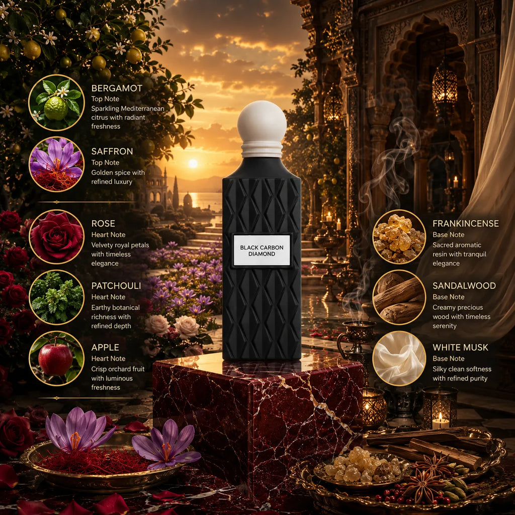 Ibraheem Al Qurashi Black Carbon Diamond Eau de Parfum for Unisex