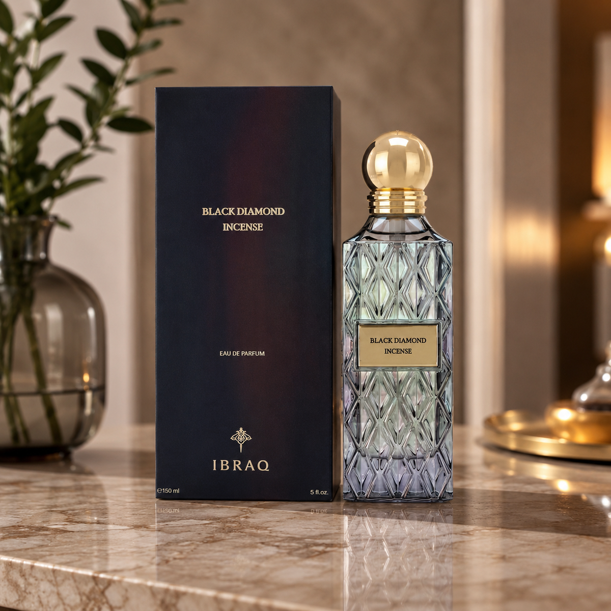 Ibraheem Al Qurashi Black Diamond Incense Eau de Parfum for Unisex