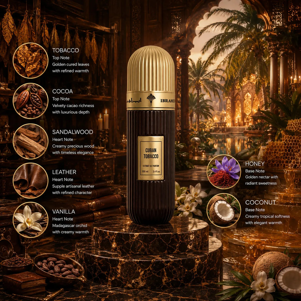 Ibraheem Al Qurashi Cuban Tobacco Extrait de Parfum for Unisex