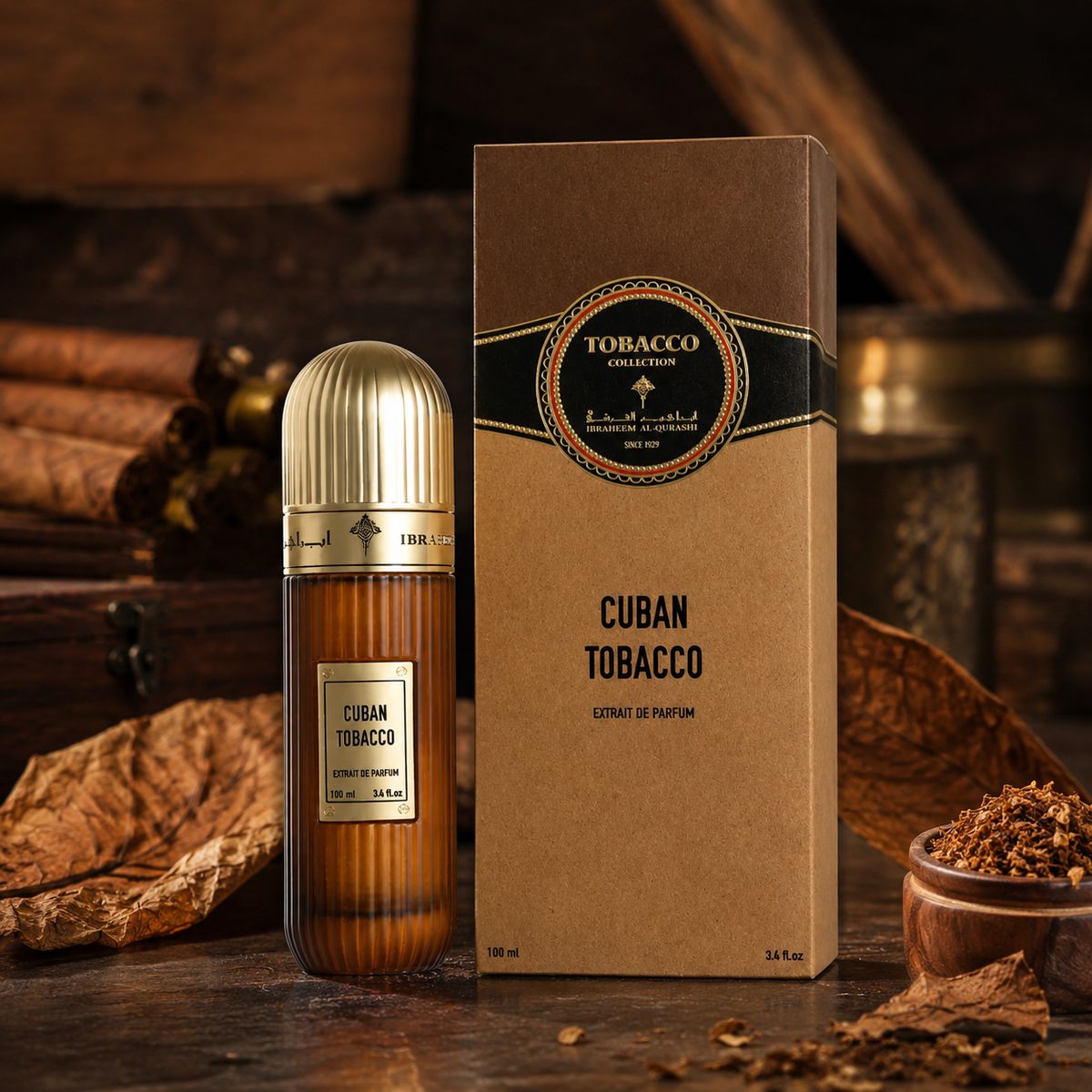 Ibraheem Al Qurashi Cuban Tobacco Extrait de Parfum for Unisex