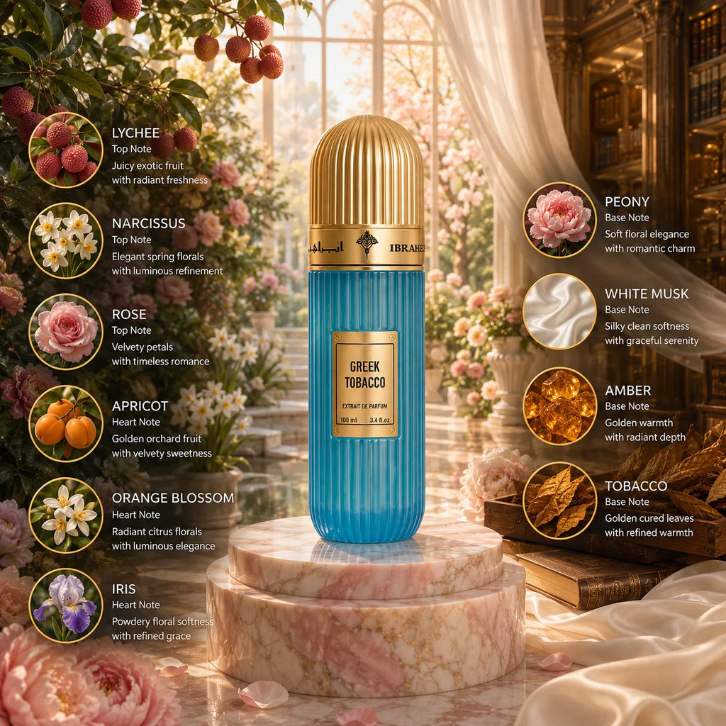 Ibraheem Al Qurashi Greek Tobacco Extrait de Parfum for Unisex