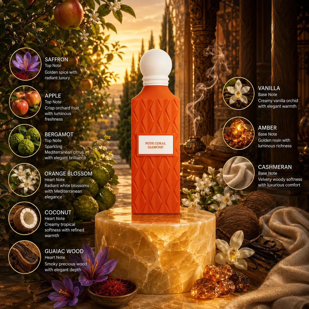 Ibraheem Al Qurashi Nude Coral Diamond Eau de Parfum for Unisex