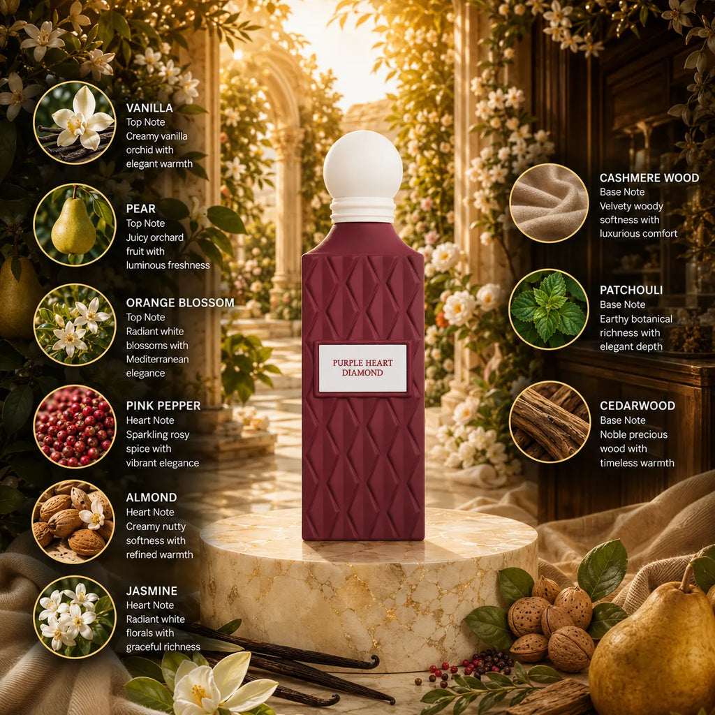 Ibraheem Al Qurashi Purple Heart Diamond Eau de Parfum for Unisex