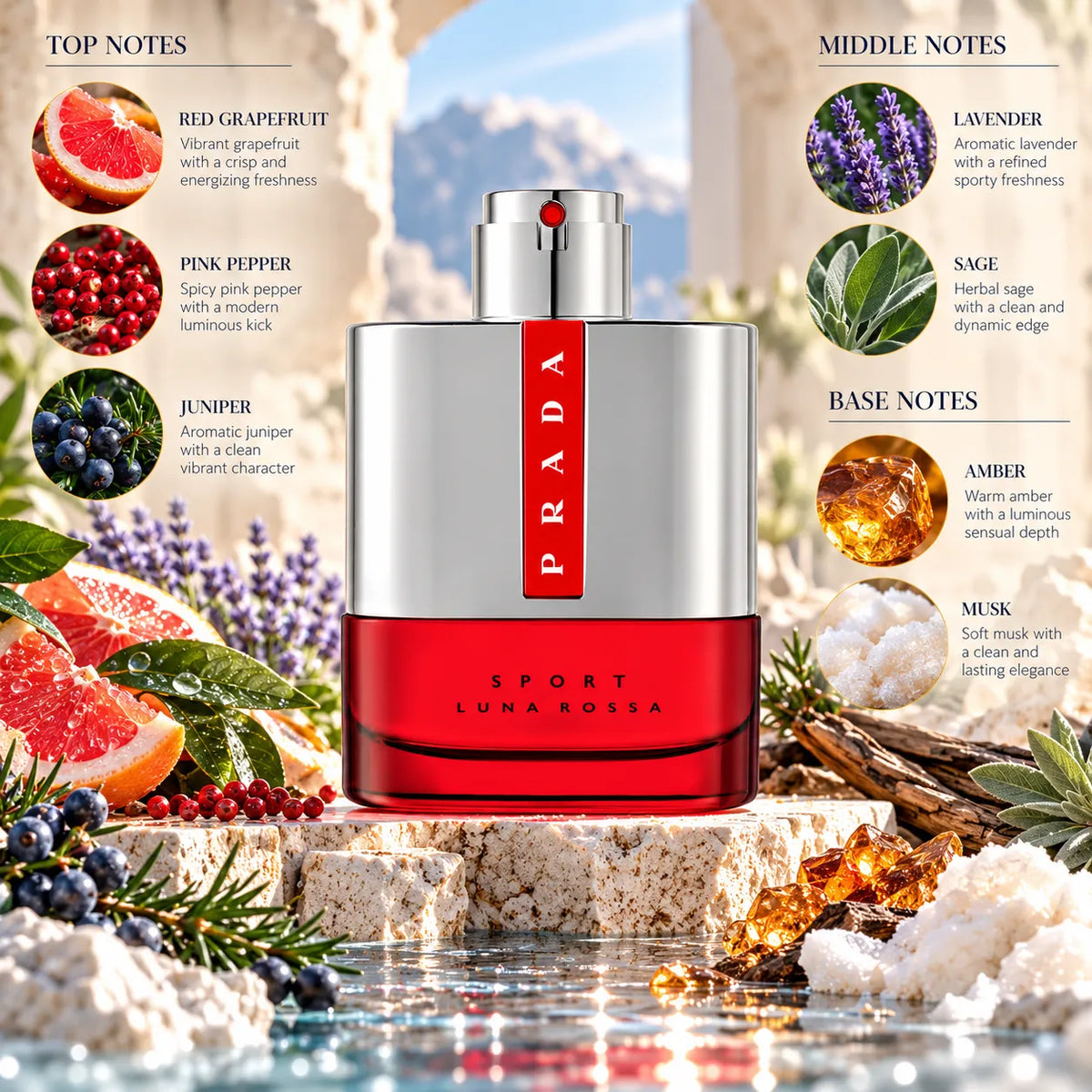 Prada Luna Rossa Sport Eau de Toilette for Men