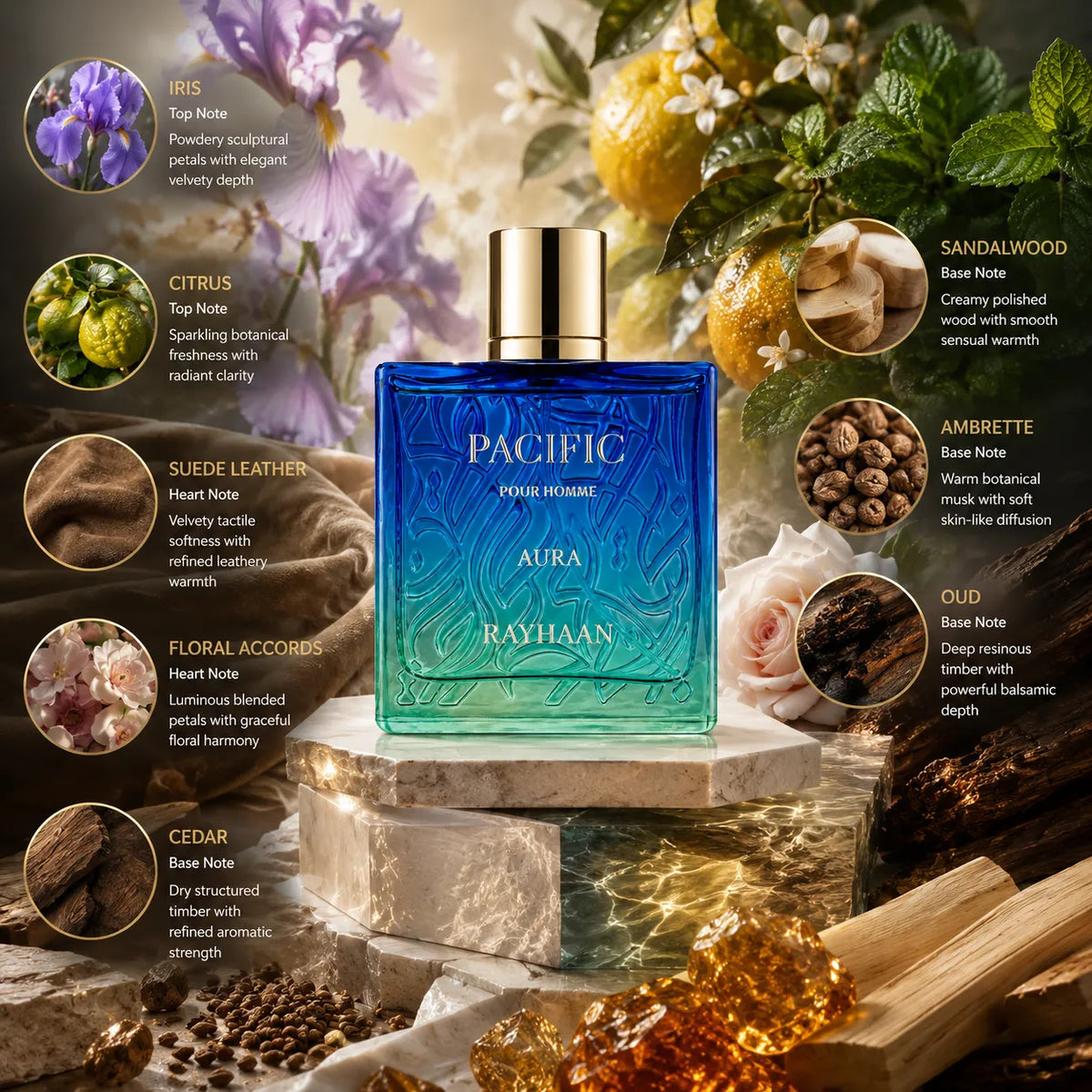 Rayhaan Pacific Pour Homme Aura Eau de Parfum